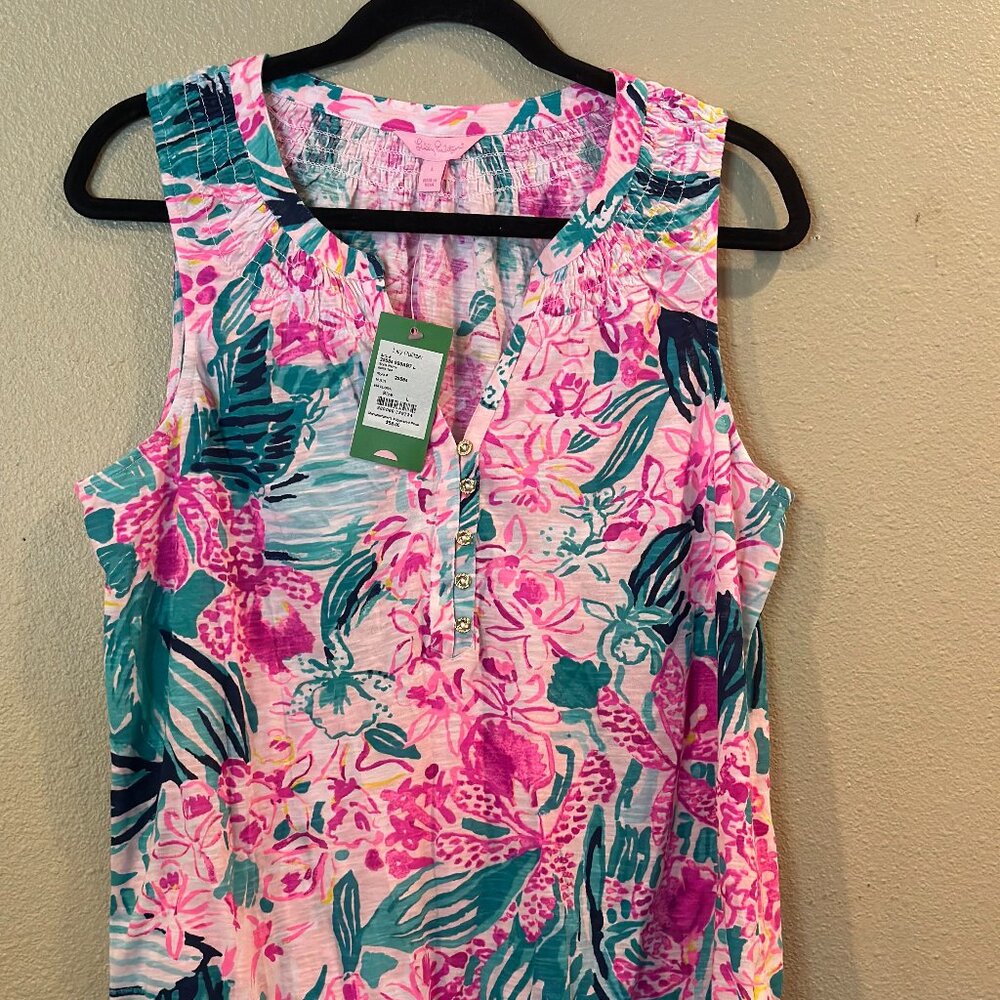 Lily Pulitzer Sleeveless Essie Top, Sz. Lg, NWT